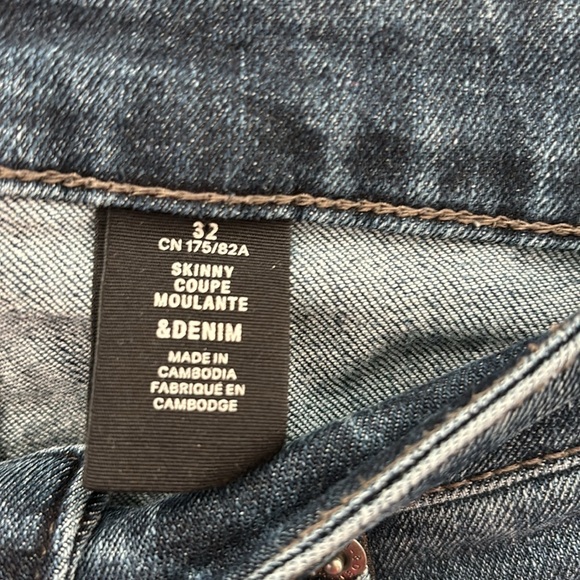 H&M & Denim Size 32 Dark Wash Skinny Coupe Jeans - Picture 11 of 13